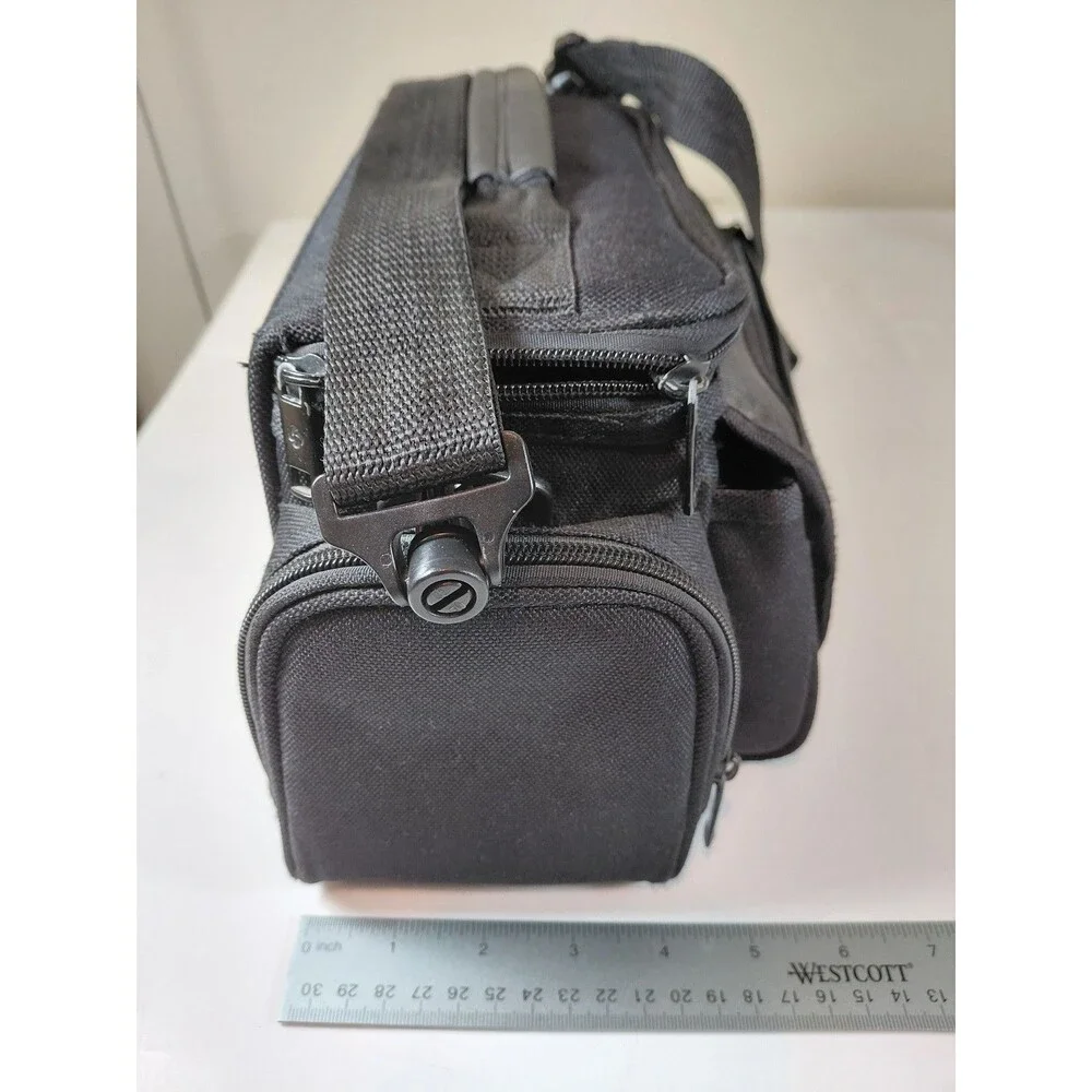Samsonite Black Padded Camera Bag Shoulder Carry Case with Adjustable Strap